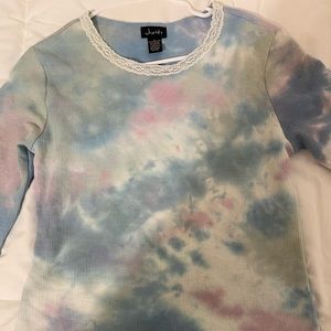 Long sleeve tie dye top